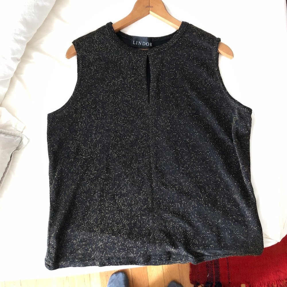 Sparkly sleeveless top